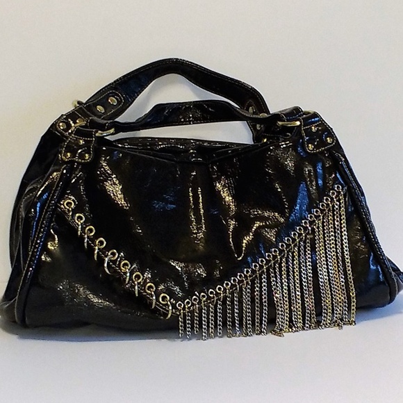 Candice Los Angeles Handbags - Candice Los Angeles black handbag w/rings & chains